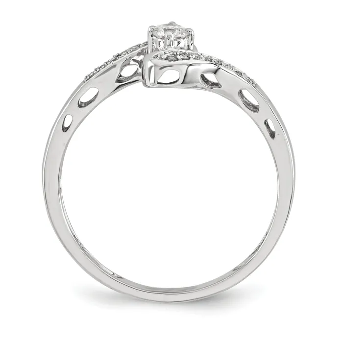 14K White Gold Diamond Ring Goldiacom Rings