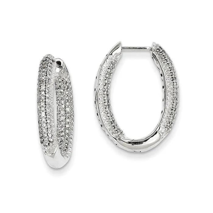Goldia 14k WG Dia Earrings Earrings