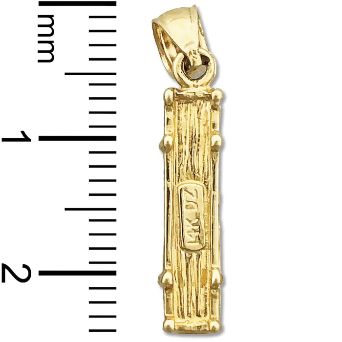 Goldia Charm Necklaces 14K Gold 3D Golden Gate Bridge Charm