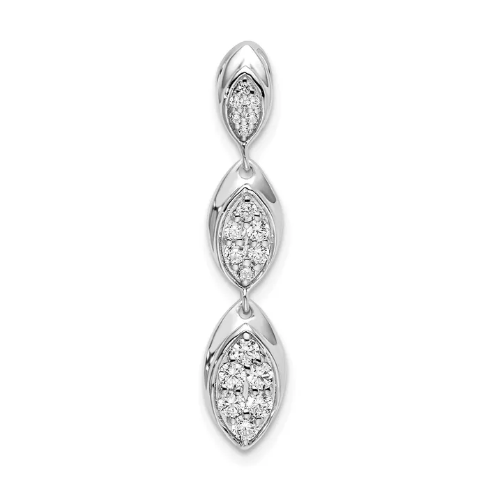 Goldia Earrings 14K White Gold Lab Grown Diamond VSSI FGH Fancy Drop Pendant Goldia Earrings 14K White Gold Lab Grown Diamond VSSI FGH Fancy Drop Pendant