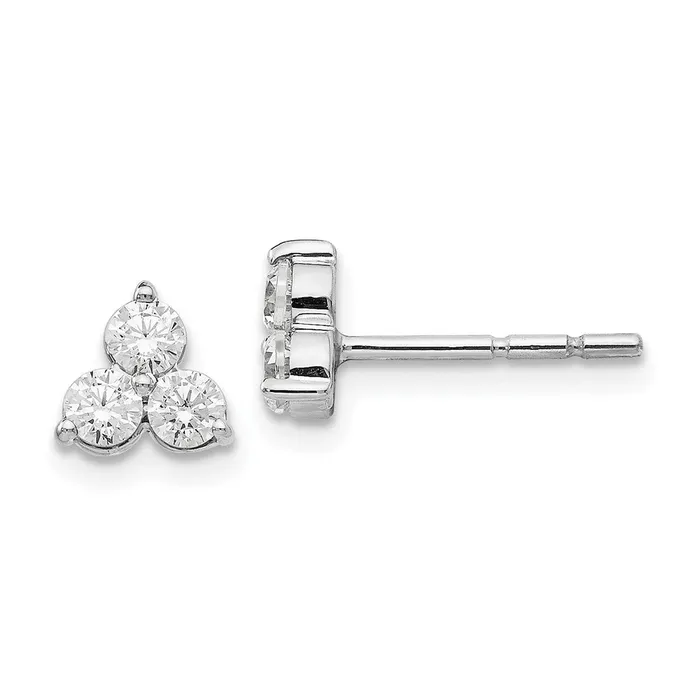 Goldia Earrings 14k White Gold True Origin Lab Grown Real Diamond VSSI D E F Earrings Goldia Earrings 14k White Gold True Origin Lab Grown Real Diamond VSSI D E F Earrings