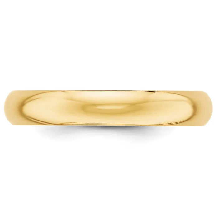 Goldia Rings Solid 10K Yellow Gold 4mm HalfRound Wedding MensWomens Wedding Band Ring Size 7 Goldia Rings Solid 10K Yellow Gold 4mm HalfRound Wedding MensWomens Wedding Band Ring Size 7