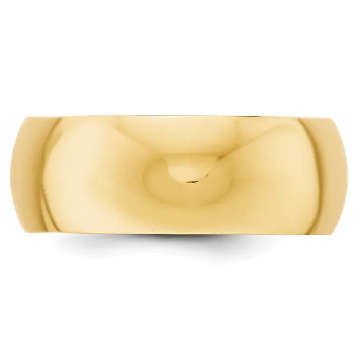Goldia Rings Solid 10K Yellow Gold 8mm HalfRound Wedding MensWomens Wedding Band Ring Size 45 Goldia Rings Solid 10K Yellow Gold 8mm HalfRound Wedding MensWomens Wedding Band Ring Size 45