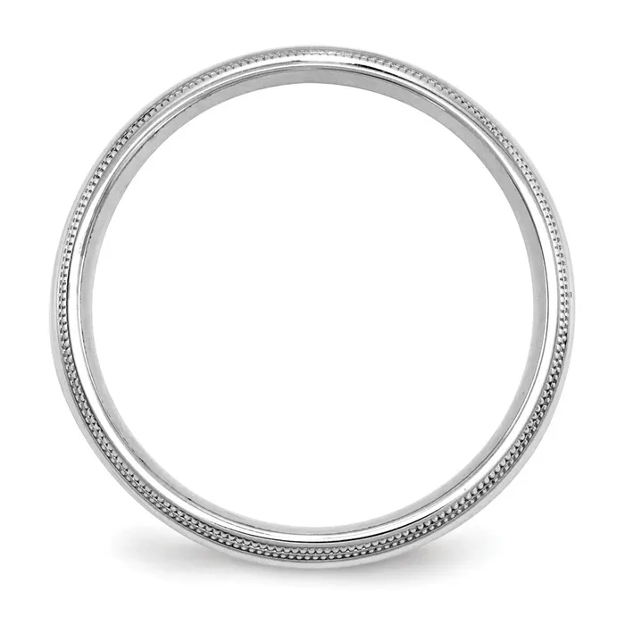 Goldia Solid 14K White Gold 5mm Double Milgrain Comfort Fit MensWomens Wedding Band Ring Size 6 Rings Goldia Solid 14K White Gold 5mm Double Milgrain Comfort Fit MensWomens Wedding Band Ring Size 6 Rings
