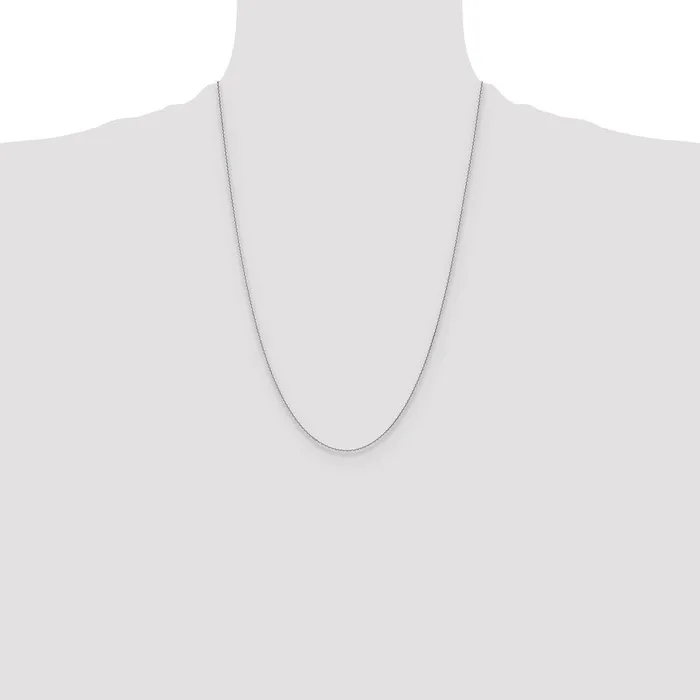 Necklaces 14k WG 12mm DC Cable Chain Necklace MDS