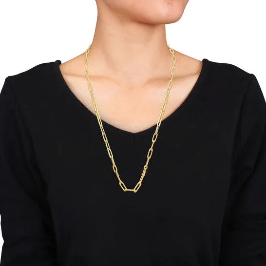 Necklaces JMS always Original AMOUR Oval Link Necklace In 14K Yellow Gold Necklaces JMS always Original AMOUR Oval Link Necklace In 14K Yellow Gold