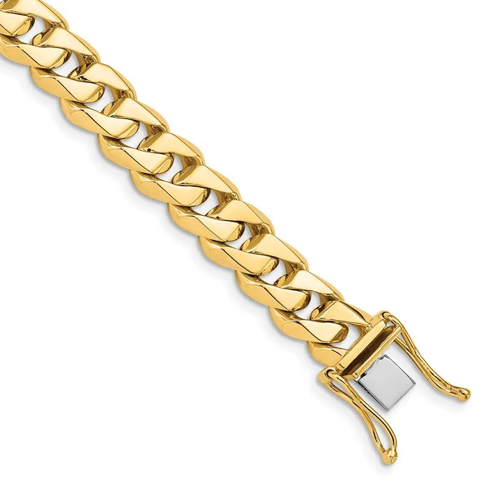 Necklaces MDS Solid 14K Yellow Gold 20 inch 86mm Hand Polished Fancy Traditional Link with Box Catch Clasp Chain Necklace Necklaces MDS Solid 14K Yellow Gold 20 inch 86mm Hand Polished Fancy Traditional Link with Box Catch Clasp Chain Necklace