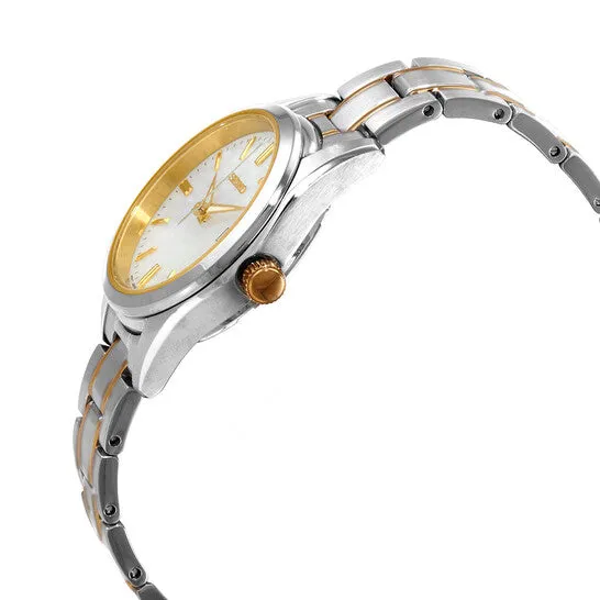 Original Seiko Quartz White Dial Twotone Ladies Watch SUR636P1 JMS always Rings Original Seiko Quartz White Dial Twotone Ladies Watch SUR636P1 JMS always Rings