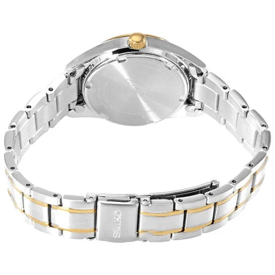 Original Seiko Quartz White Dial Twotone Ladies Watch SUR636P1 JMS always Rings Original Seiko Quartz White Dial Twotone Ladies Watch SUR636P1 JMS always Rings