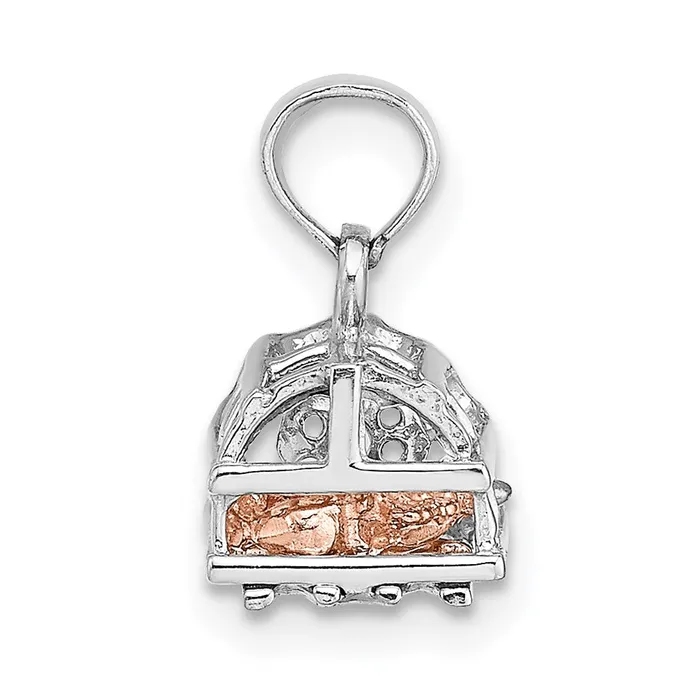Rings Goldia 14k WhiteRose Gold Twotone Gold 3D Lobster Trap Moveable Charm
