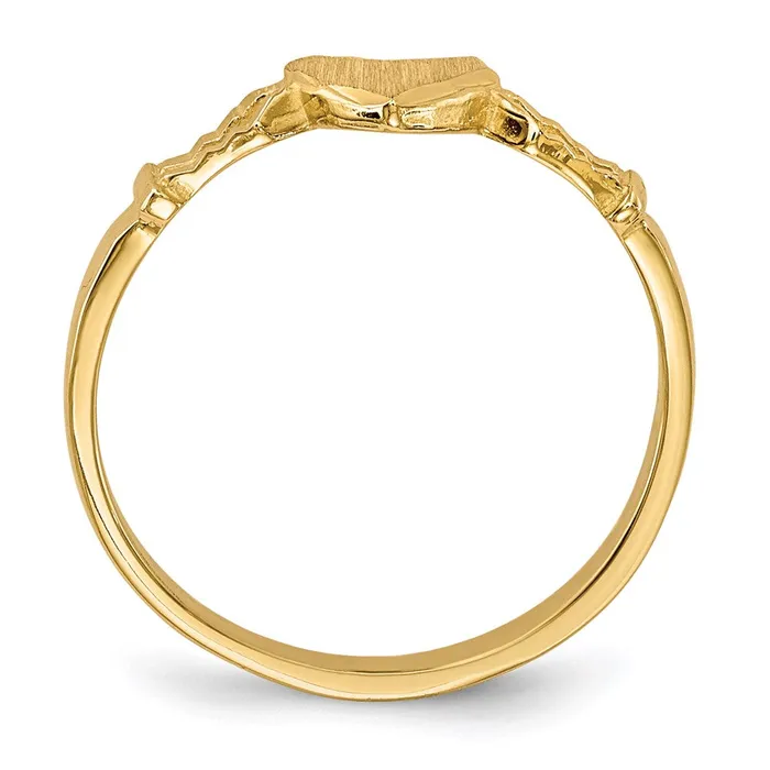 Rings Goldia 14K Yellow Gold Childrens Heart Ring