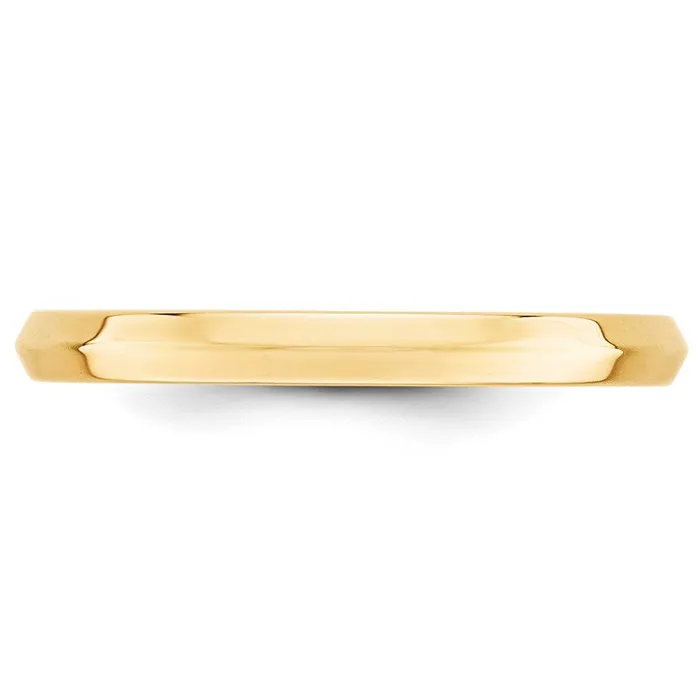 Rings Goldia Solid 18K Yellow Gold 25mm Knife Edge Comfort Fit MensWomens Wedding Band Ring Size 95