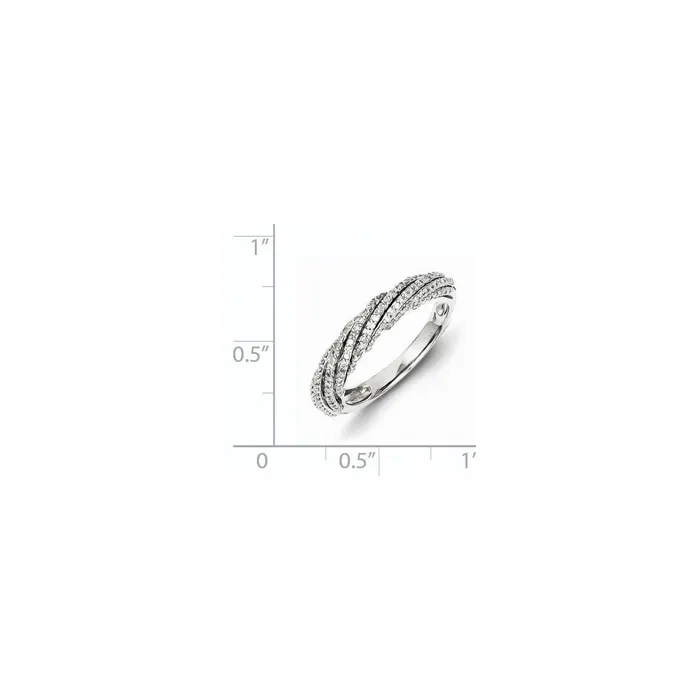 Rings Goldia Sterling Silver Diamond Band Ring