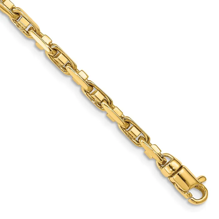 14K 85 inch 38mm Polished Fancy Link with Lobster Clasp Bracelet TreasureFineJewelers Bracelets