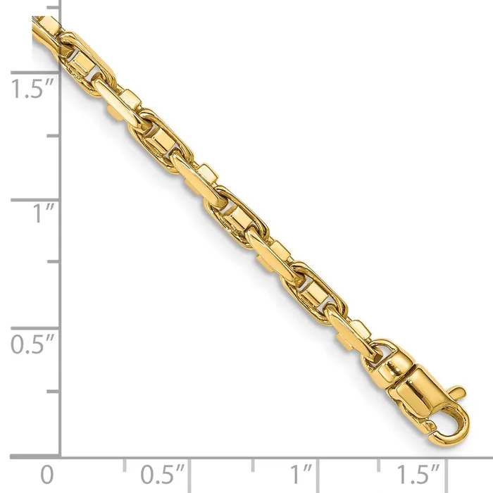 14K 85 inch 38mm Polished Fancy Link with Lobster Clasp Bracelet TreasureFineJewelers Bracelets