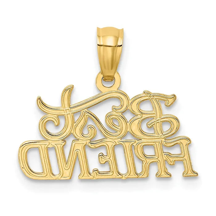 14k Yellow Gold BEST FRIEND Pendant TreasureFineJewelers PreStyled Sets