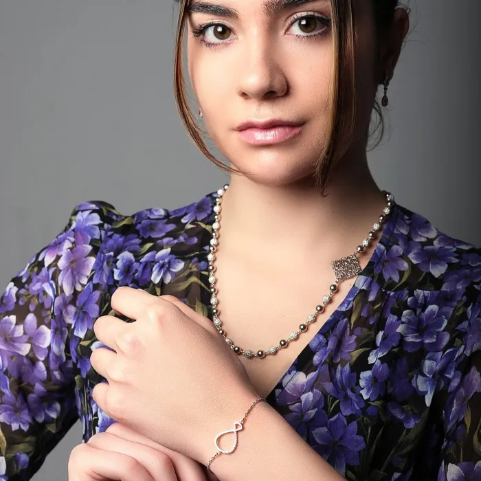 Ema Jewels Bracelets Aperion Crystal Infinity Sterling Silver Bracelet