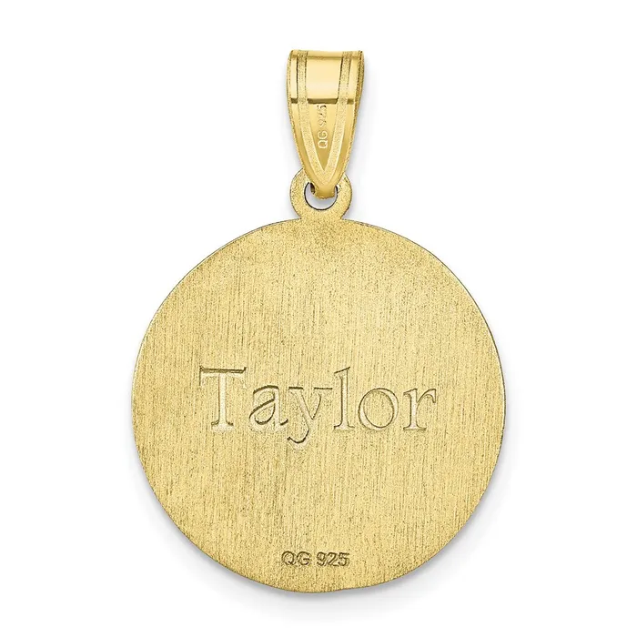 Necklaces 10KY Personalized Volleyball Pendant TreasureFineJewelers