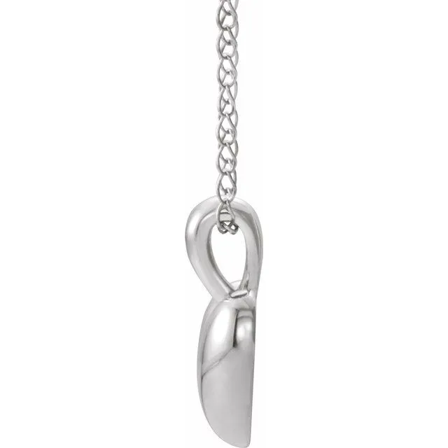 Platinum Youth Heart 15 Necklace TreasureFineJewelers Necklaces