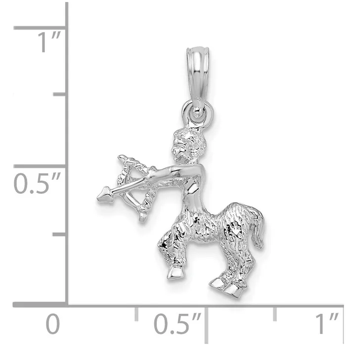 Sterling Silver Polished 3D Sagittarius Zodiac Pendant TreasureFineJewelers Necklaces