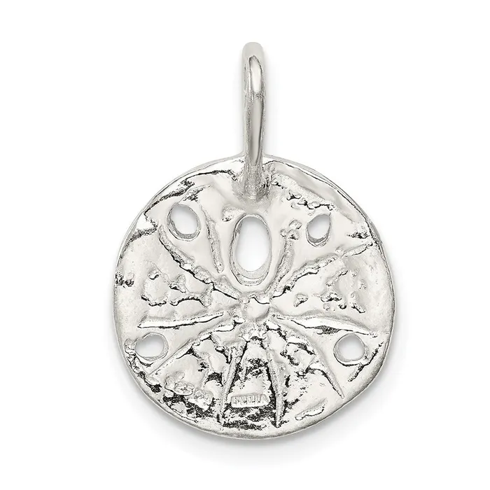 TreasureFineJewelers Sterling Silver Sand Dollar Charm Rings