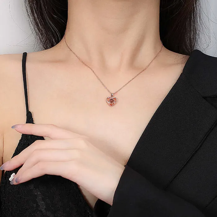 Trendolla Jewelry Necklaces Photo Necklace 925 Sterling Silver Pendant Necklace With Picture Inside