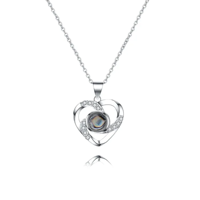 Trendolla Jewelry Necklaces Photo Necklace 925 Sterling Silver Pendant Necklace With Picture Inside