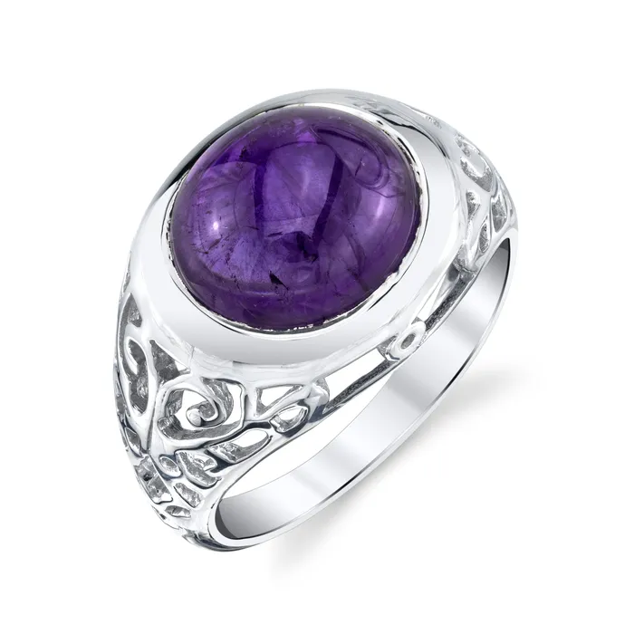 Four Peaks Mining Co Rococo Cabochon Ring Rings