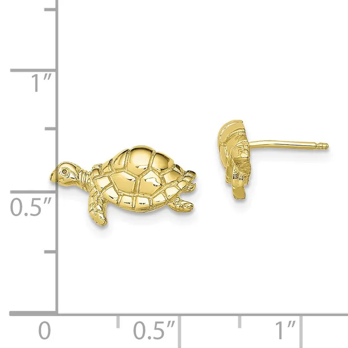 10K Polished Turtle Post EarringsWBC10TE857 WB Choice Jewelry Earrings 10K Polished Turtle Post EarringsWBC10TE857 WB Choice Jewelry Earrings