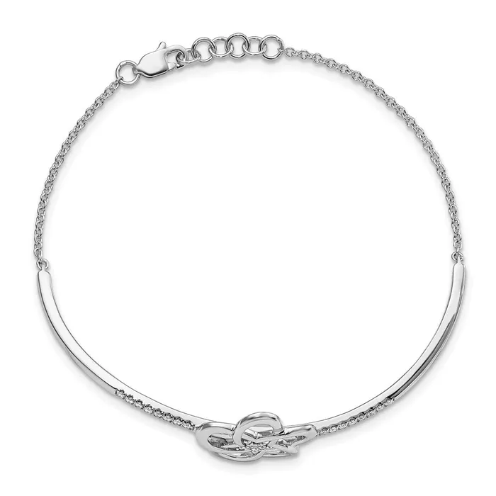 14k White Gold Polished Diamond Flower Bar 7in w5 ext BraceletWBCBM6877022WA WB Choice Jewelry Bracelets 14k White Gold Polished Diamond Flower Bar 7in w5 ext BraceletWBCBM6877022WA WB Choice Jewelry Bracelets