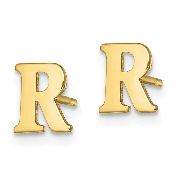 Earrings 10KY Polished Initial Letter R Post EarringsWBC10XNE46YR WB Choice Jewelry Earrings 10KY Polished Initial Letter R Post EarringsWBC10XNE46YR WB Choice Jewelry