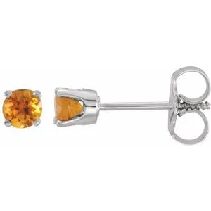 Earrings 14K White 3 mm Round Imitation Citrine Youth Birthstone Earrings65164370054PSTWBC WB Choice Jewelry Earrings 14K White 3 mm Round Imitation Citrine Youth Birthstone Earrings65164370054PSTWBC WB Choice Jewelry