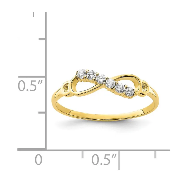 Rings 10K CZ Infinity RingWBC10C1413 WB Choice Jewelry Rings 10K CZ Infinity RingWBC10C1413 WB Choice Jewelry