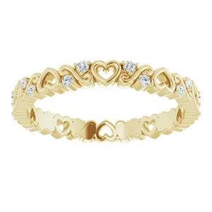 Rings 14K Yellow 16 CTW Heart Diamond Eternity Band Size 8124085633PSTWBC WB Choice Jewelry Rings 14K Yellow 16 CTW Heart Diamond Eternity Band Size 8124085633PSTWBC WB Choice Jewelry