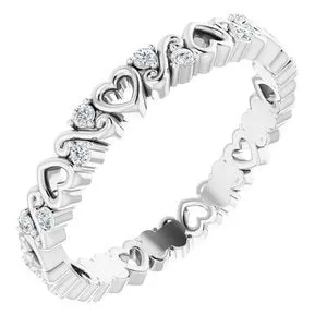 Rings 14K Yellow 16 CTW Heart Diamond Eternity Band Size 8124085633PSTWBC WB Choice Jewelry Rings 14K Yellow 16 CTW Heart Diamond Eternity Band Size 8124085633PSTWBC WB Choice Jewelry