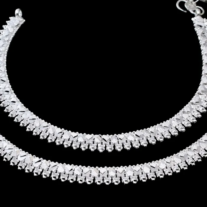 Rings Karizma Jewels Indian Ethnic Real Sterling Silver Women Anklets Ankle Pair 103