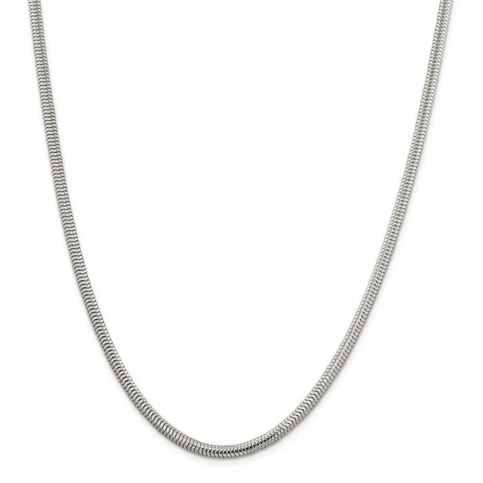 Rings Sterling Silver 4mm Round Snake ChainWBCQSNL10026 WB Choice Jewelry Rings Sterling Silver 4mm Round Snake ChainWBCQSNL10026 WB Choice Jewelry