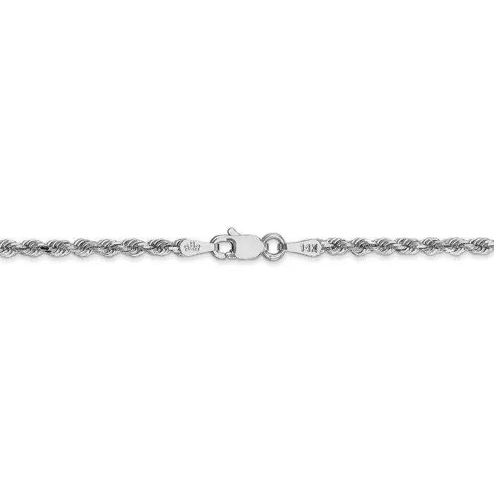 Rings WB Choice Jewelry 10k White Gold 225mm Diamondcut Rope ChainWBC10K018W7 Rings WB Choice Jewelry 10k White Gold 225mm Diamondcut Rope ChainWBC10K018W7