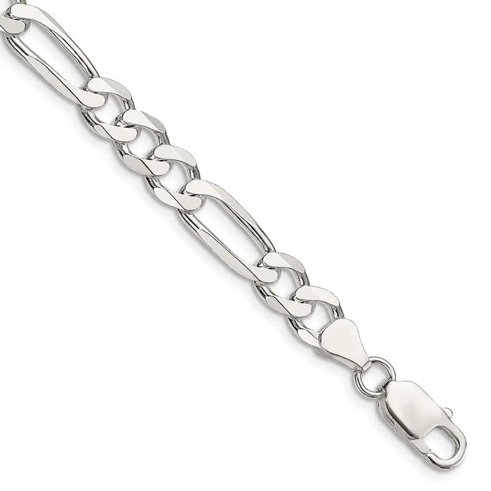 Sterling Silver 75mm Figaro ChainWBCQFG2009 WB Choice Jewelry Rings