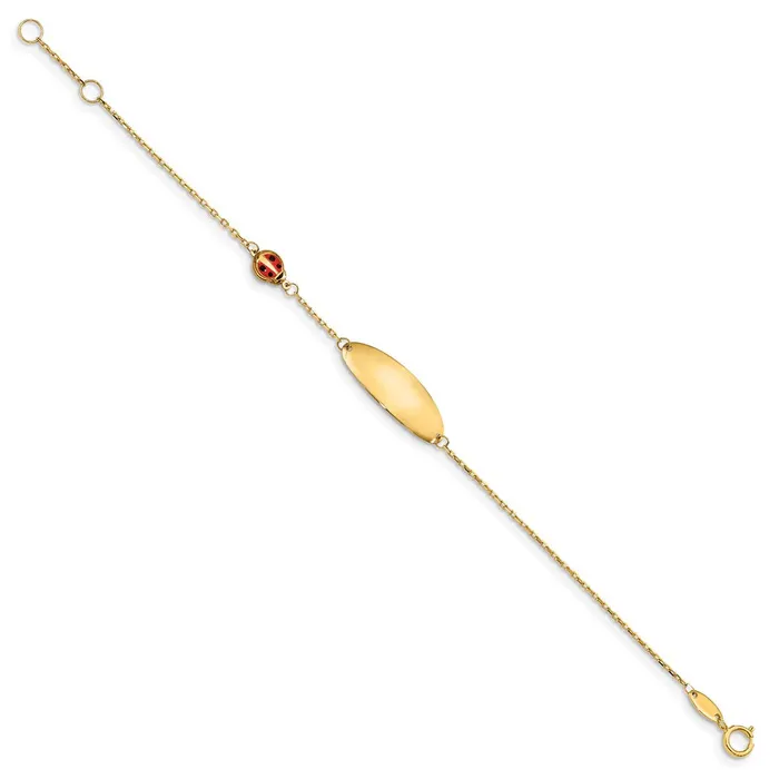 WB Choice Jewelry Bracelets 14K Childrens Enamel Ladybug w5in ext ID BraceletWBCBID10755 WB Choice Jewelry Bracelets 14K Childrens Enamel Ladybug w5in ext ID BraceletWBCBID10755