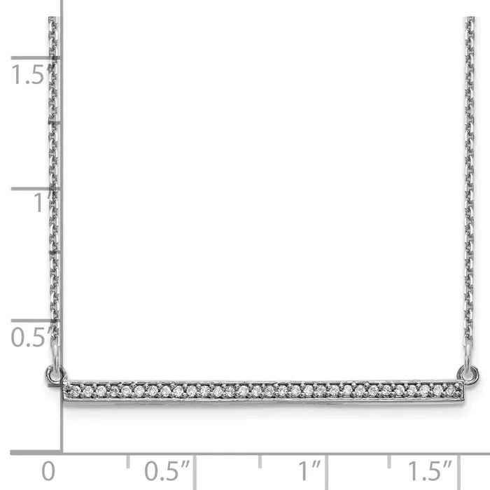 WB Choice Jewelry Necklaces 14k White Gold Diamond Bar NecklaceWBCXP5031WAA WB Choice Jewelry Necklaces 14k White Gold Diamond Bar NecklaceWBCXP5031WAA