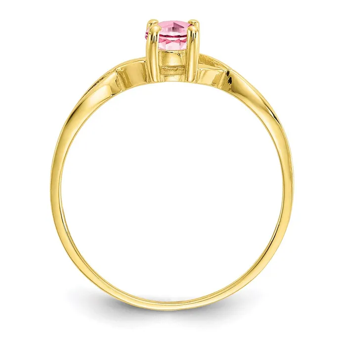 WB Choice Jewelry Rings 10k Polished Geniune Pink Tourmaline Birthstone RingWBC10XBR235 WB Choice Jewelry Rings 10k Polished Geniune Pink Tourmaline Birthstone RingWBC10XBR235