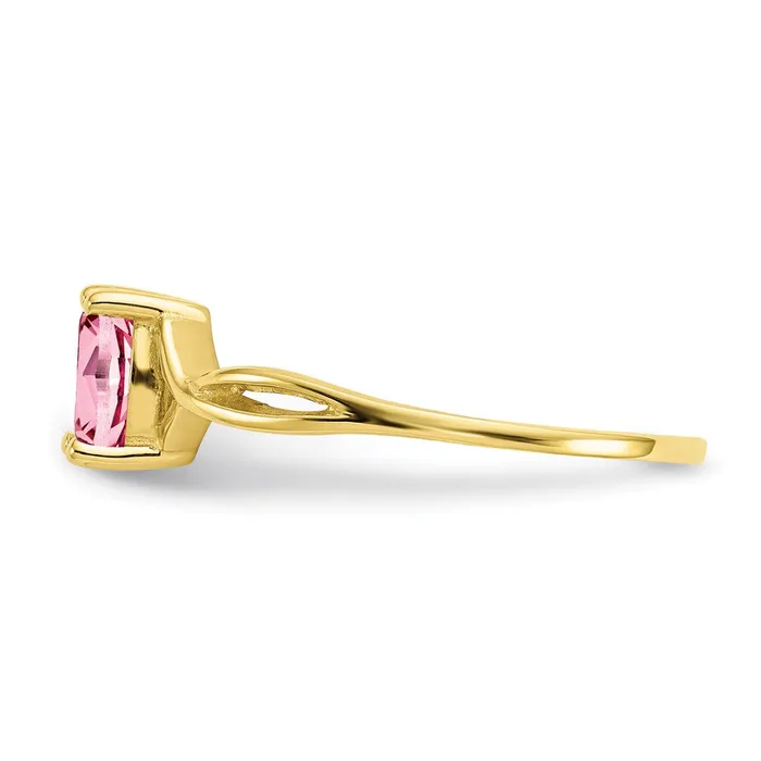 WB Choice Jewelry Rings 10k Polished Geniune Pink Tourmaline Birthstone RingWBC10XBR235 WB Choice Jewelry Rings 10k Polished Geniune Pink Tourmaline Birthstone RingWBC10XBR235