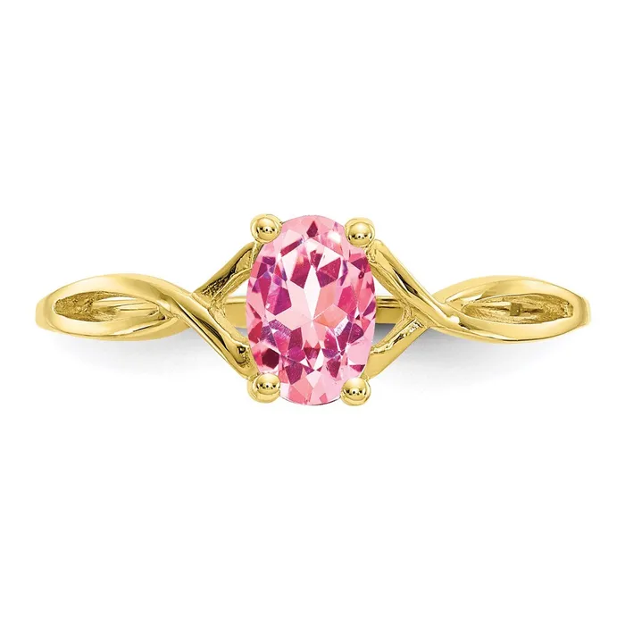 WB Choice Jewelry Rings 10k Polished Geniune Pink Tourmaline Birthstone RingWBC10XBR235 WB Choice Jewelry Rings 10k Polished Geniune Pink Tourmaline Birthstone RingWBC10XBR235