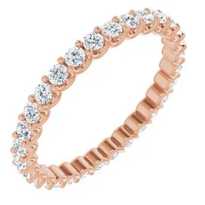 WB Choice Jewelry Rings 14K Rose 2 mm Round 78 CTW Diamond Eternity Band12319160012PSTWBC WB Choice Jewelry Rings 14K Rose 2 mm Round 78 CTW Diamond Eternity Band12319160012PSTWBC