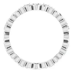 WB Choice Jewelry Rings 14K White 18 CTW Heart Diamond Eternity Band Size 45124085604PSTWBC WB Choice Jewelry Rings 14K White 18 CTW Heart Diamond Eternity Band Size 45124085604PSTWBC