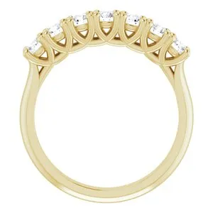 WB Choice Jewelry Rings 14K Yellow 3 mm Round SevenStone Anniversary Band Mounting 12282960008PSTWBC WB Choice Jewelry Rings 14K Yellow 3 mm Round SevenStone Anniversary Band Mounting 12282960008PSTWBC
