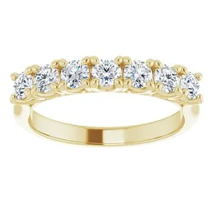 WB Choice Jewelry Rings 14K Yellow 3 mm Round SevenStone Anniversary Band Mounting 12282960008PSTWBC WB Choice Jewelry Rings 14K Yellow 3 mm Round SevenStone Anniversary Band Mounting 12282960008PSTWBC