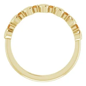 WB Choice Jewelry Rings 14K Yellow Citrine Stackable Heart Ring 71999651PSTWBC WB Choice Jewelry Rings 14K Yellow Citrine Stackable Heart Ring 71999651PSTWBC