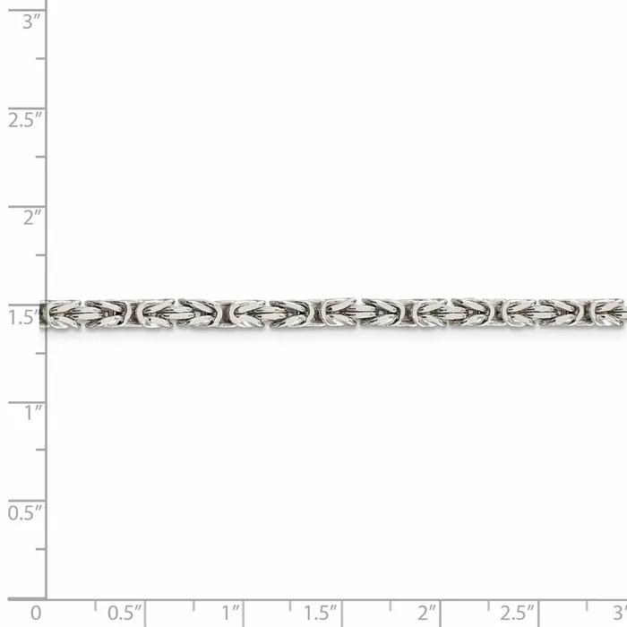 WB Choice Jewelry Rings Sterling Silver 325mm Byzantine ChainWBCQBZ0808 WB Choice Jewelry Rings Sterling Silver 325mm Byzantine ChainWBCQBZ0808
